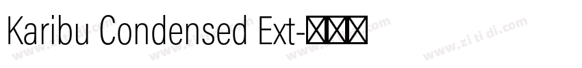Karibu Condensed Ext字体转换